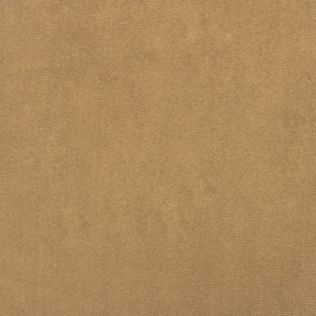 3-delige Loungeset met kussens en bolsters fluweel bruin