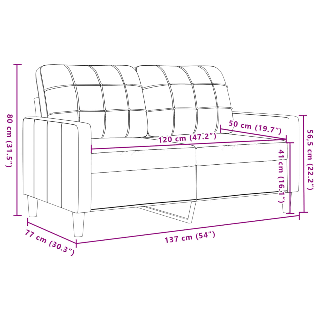 3-delige Loungeset met kussens fluweel zwart