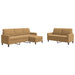 3-delige Loungeset met kussens fluweel bruin