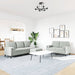 3-delige Loungeset met kussens en bolsters fluweel lichtgrijs