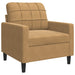 3-delige Loungeset met kussens fluweel bruin