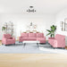 4-delige Loungeset met kussens fluweel roze