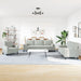 3-delige Loungeset met kussens en bolsters fluweel lichtgrijs