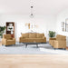 3-delige Loungeset met kussens en bolsters fluweel bruin