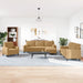 4-delige Loungeset met kussens en bolsters fluweel bruin