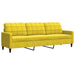2-delige Loungeset met kussens fluweel geel