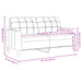 2-delige Loungeset met kussens fluweel blauw
