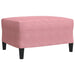 3-delige Loungeset met kussens fluweel roze