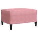 3-delige Loungeset met kussens en bolsters fluweel roze