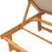 Ligbedden 2 st met tafel massief acaciahout en textileen taupe