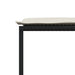 Tuinkrukken met kussens 4 st poly rattan zwart