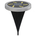 Grondlampen 4 st solar met grondpennen warmwit