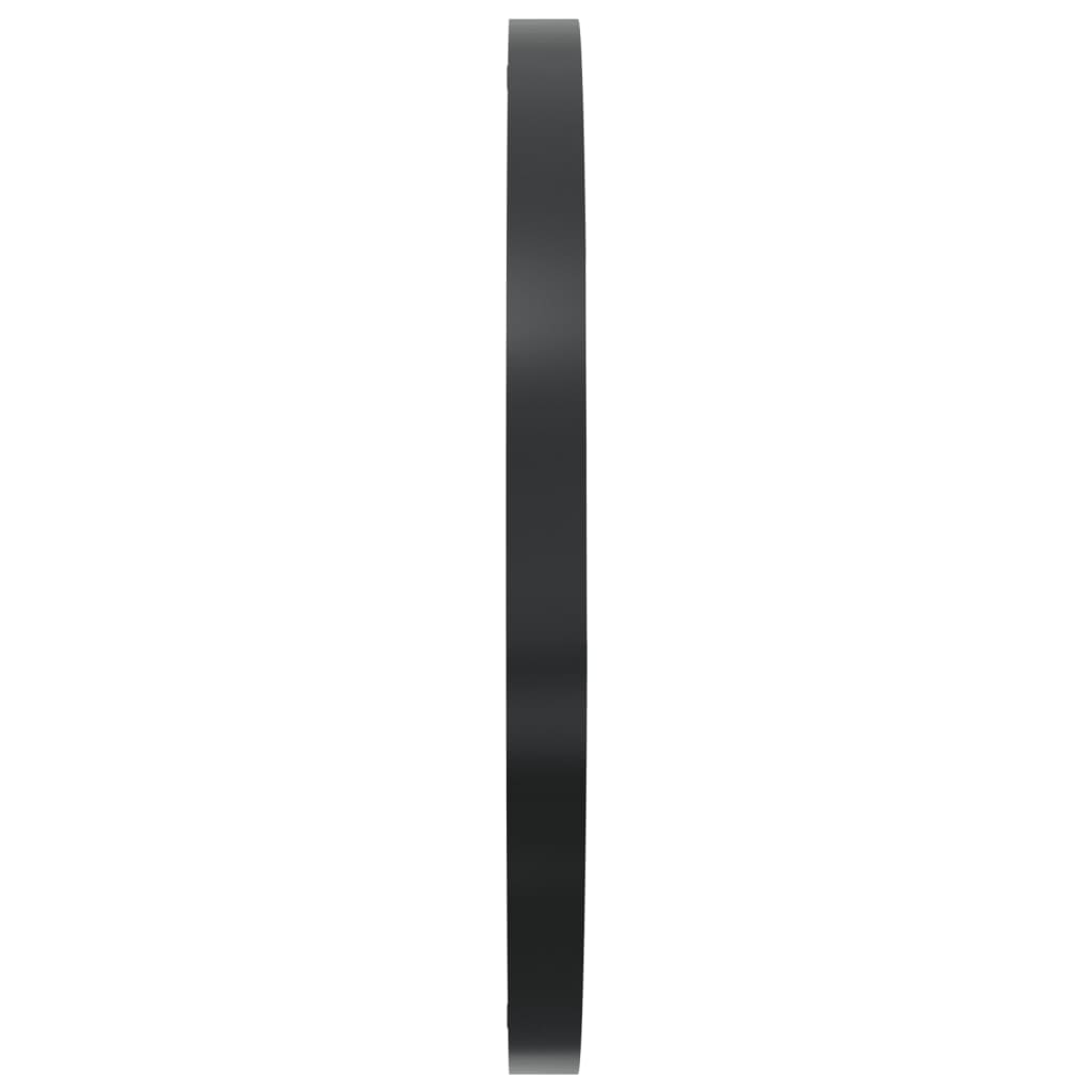 Wandklok Ø35 cm ijzer en eikenhout bruin