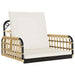 Schommelstoel met kussens 63x58x39 cm poly rattan en staal