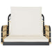 Schommelstoel met kussens 63x58x39 cm poly rattan en staal