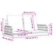 Schommelbank met kussens 105x58x38 cm poly rattan en staal