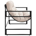 Tuinbank met kussen 113 m staal taupe