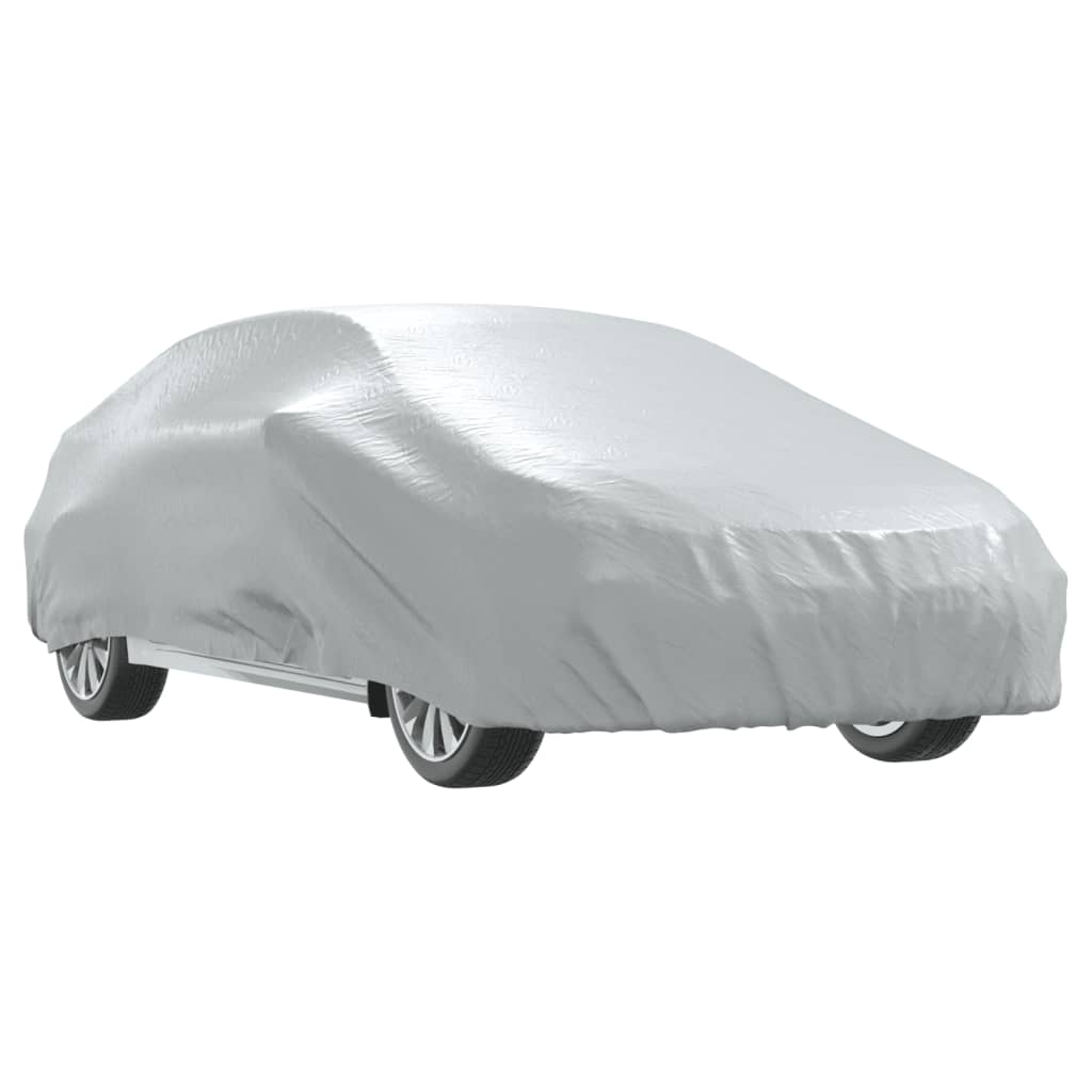 Autohoes voor sedan met gespriemen XL volledig zilverkleurig