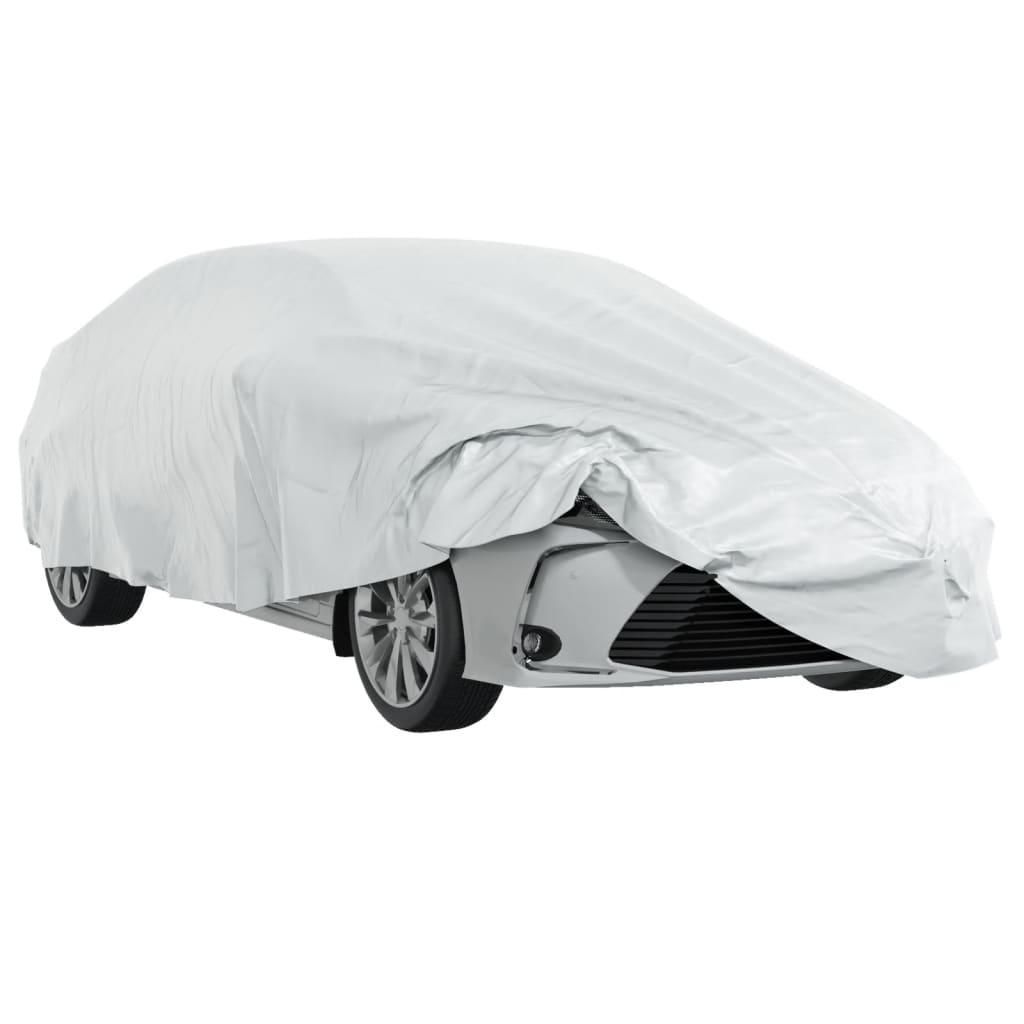 Autohoes voor sedan met gespriemen XL volledig zilverkleurig