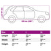Autohoes voor SUV XL nonwoven stof volledig grijs