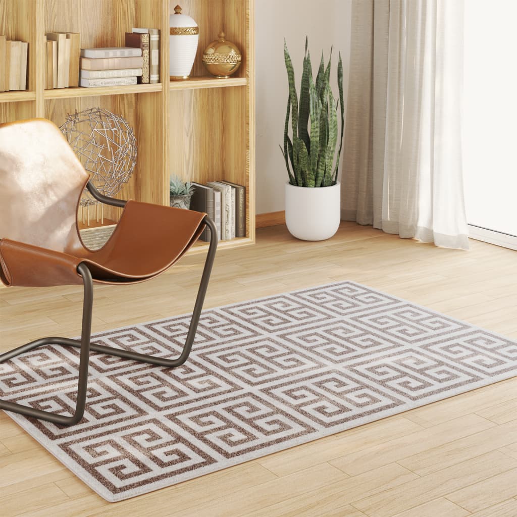 Vloerkleed voor binnen buiten laagpolig 120x180 cm meerkleurig