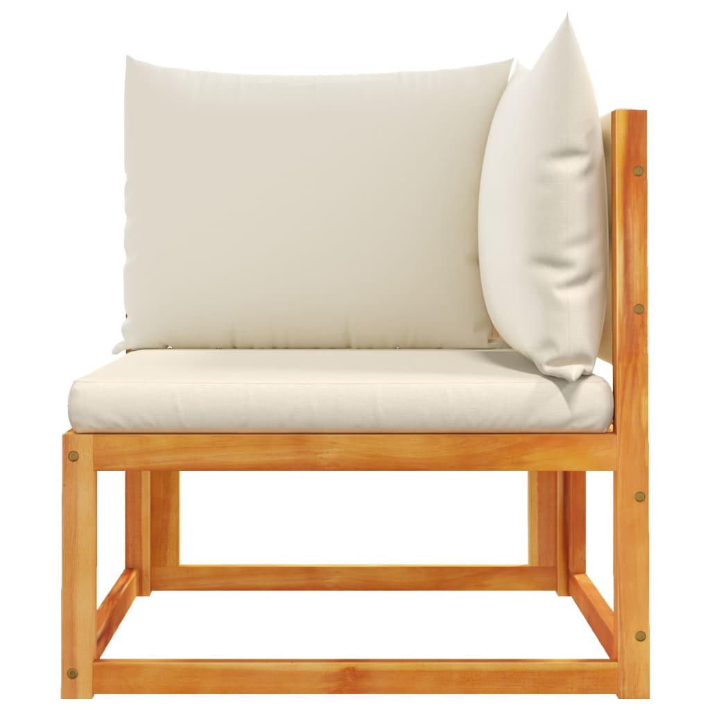 Tuinhoekbank met kussens acaciahout & touw