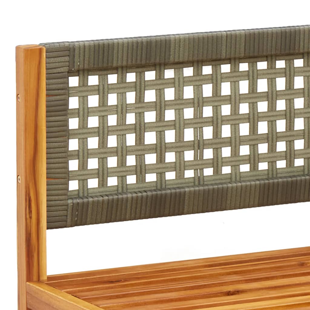 Tuinhoekbank met kussens acaciahout & rotan