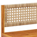 Tuinhoekbank met kussens acaciahout & rotan