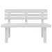 Tuinbankje 110x52x71 cm polypropeen wit