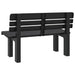 Tuinbankje 110x52x71 cm polypropeen antracietkleurig