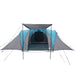 Koepeltent 6-persoons waterdicht blauw