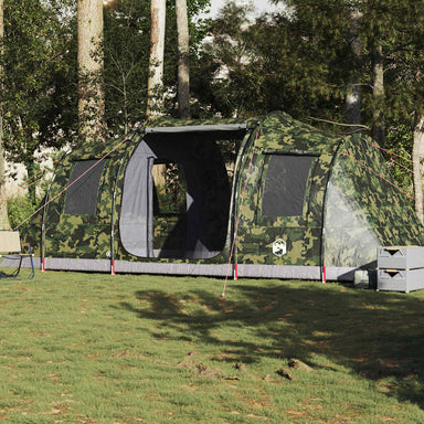 Tunneltent 4-persoons waterdicht camouflage
