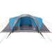 Koepeltent 6-persoons waterdicht blauw