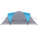 Koepeltent 6-persoons waterdicht blauw