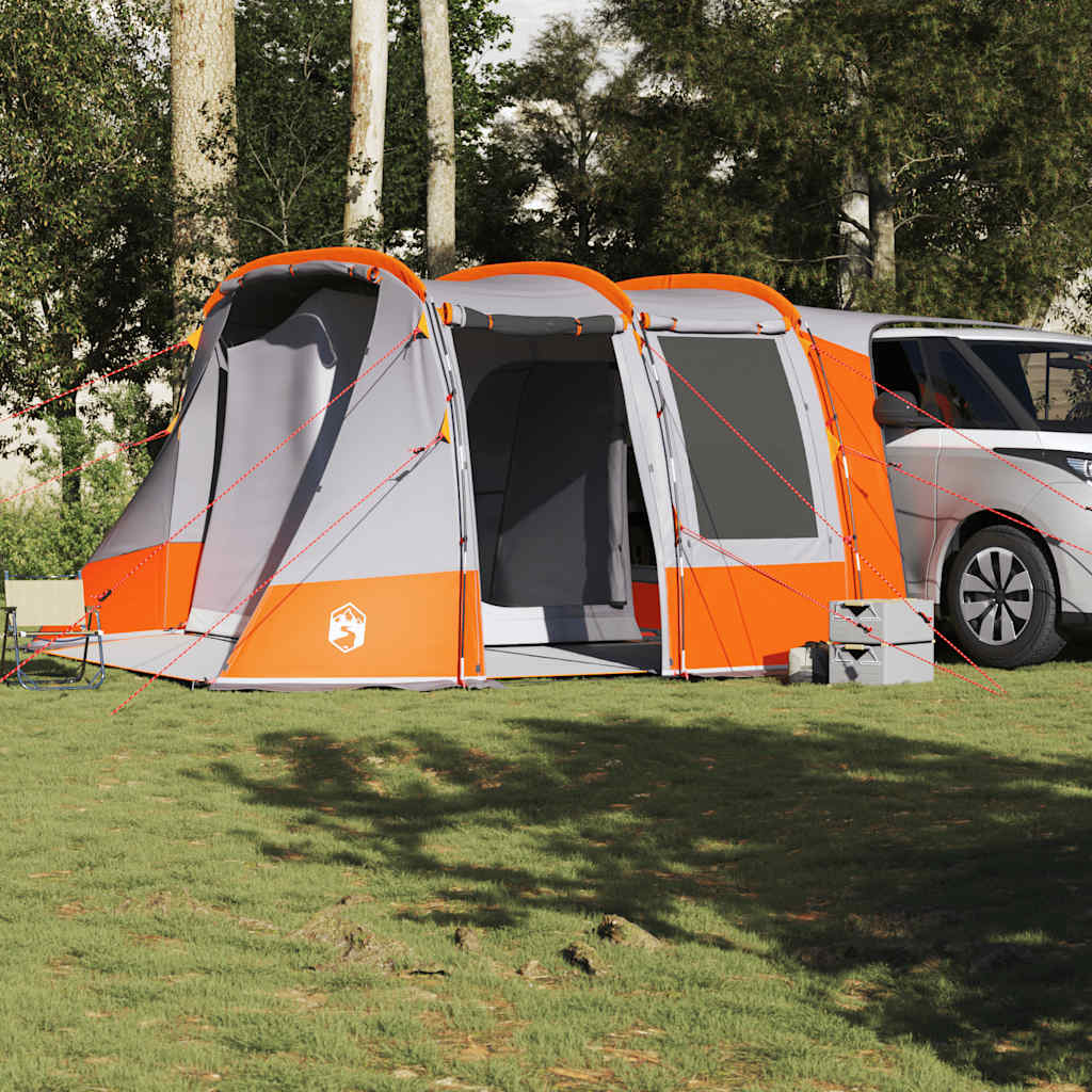 Autotent waterdicht grijs en oranje