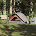 Tent 1-persoons waterdicht grijs en oranje