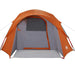 Tent 4-persoons waterdicht grijs en oranje