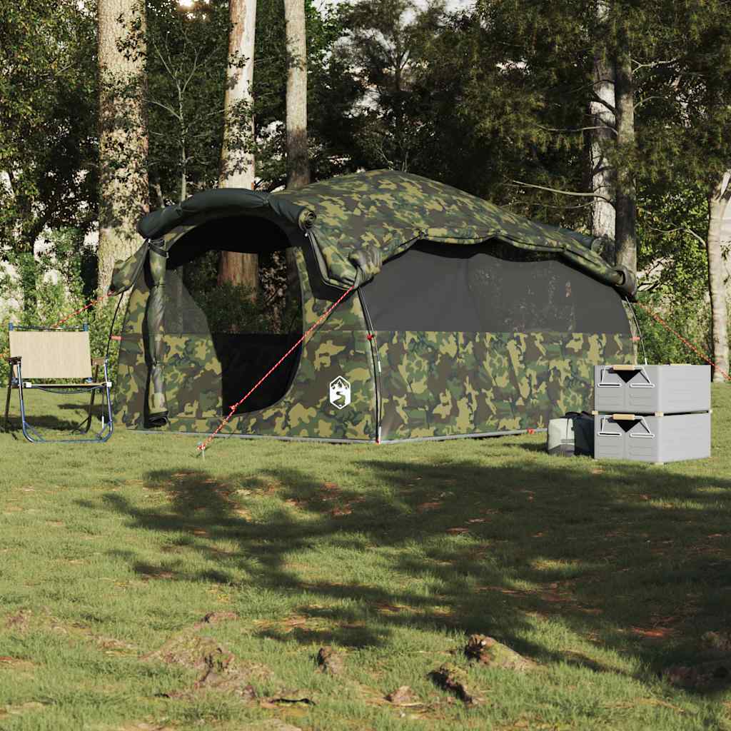Tunneltent 6-persoons waterbestendig camouflage