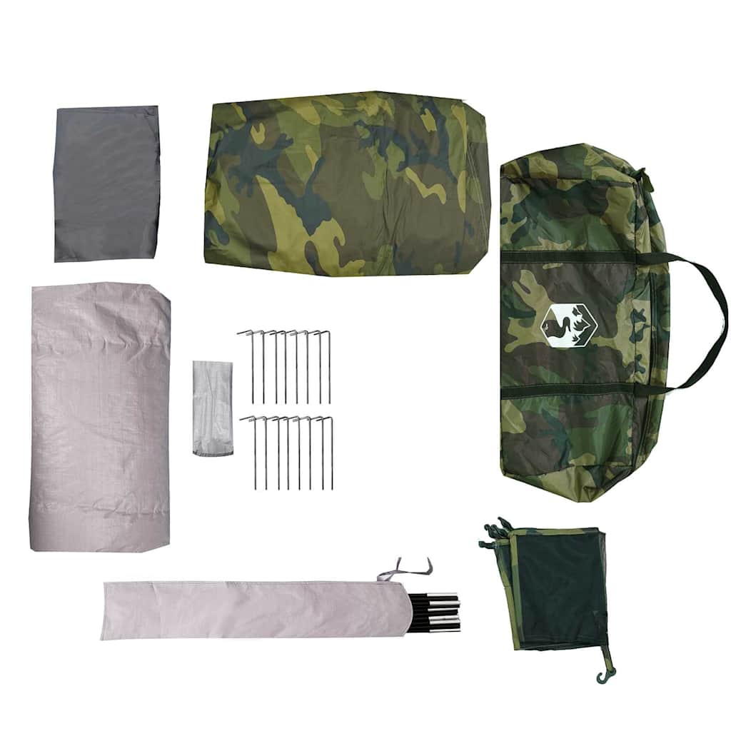 Tunneltent 6-persoons waterbestendig camouflage