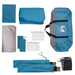 Tent 5-persoons waterdicht blauw