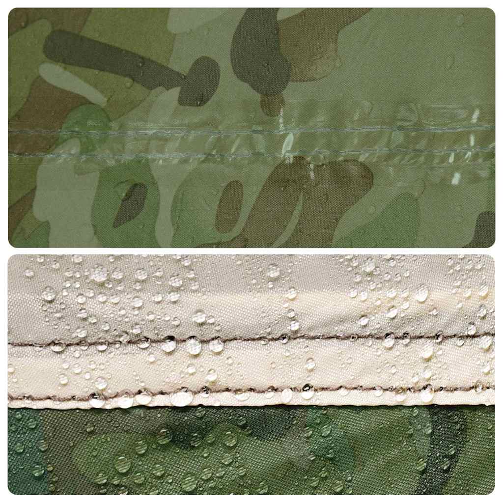 Kampeerluifel waterdicht 306x306 cm camouflage