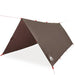 Kampeerluifel waterdicht 406x306 cm bruin