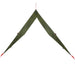 Kampeerluifel waterdicht 406x306 cm camouflage