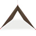 Kampeerluifel waterdicht 506x306 cm bruin