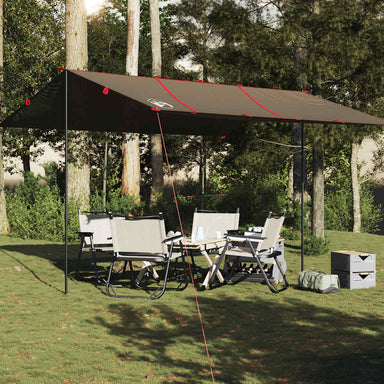 Kampeerluifel waterdicht 451x420 cm bruin