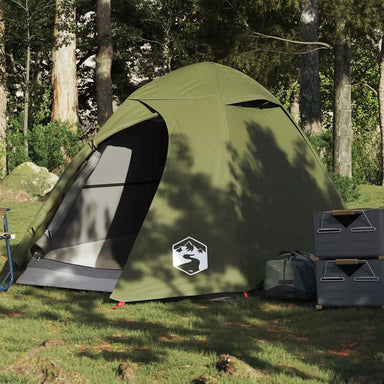 Koepeltent 2-persoons waterdicht olijfgroen