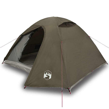 Koepeltent 3-persoons waterdicht bruin