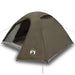 Koepeltent 3-persoons waterdicht bruin