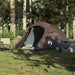 Tunneltent 2-persoons waterdicht bruin