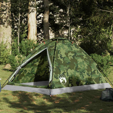 Koepeltent 2-persoons waterdicht camouflage